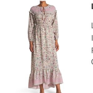 Lovestitch mixed media long dress